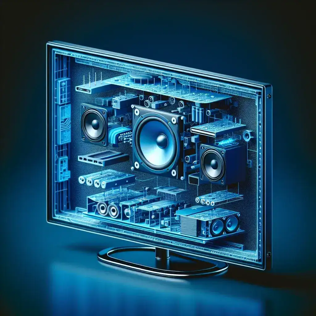 Do plasma monitors have built-in speakers?