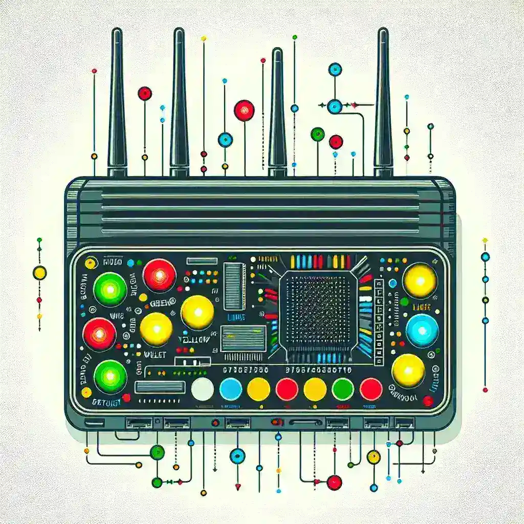 What do the different colored lights on my router mean?