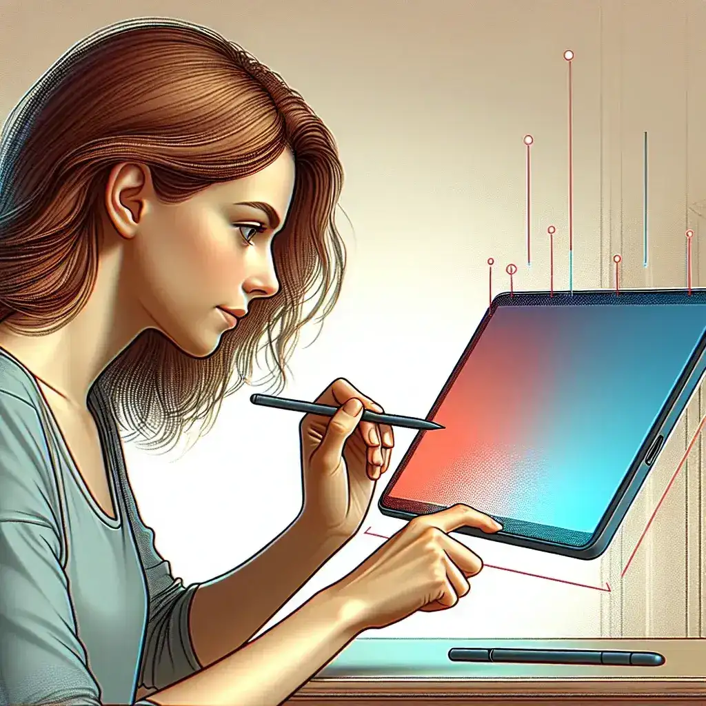 How do tablets with pressure-sensitive cases enhance user interaction?