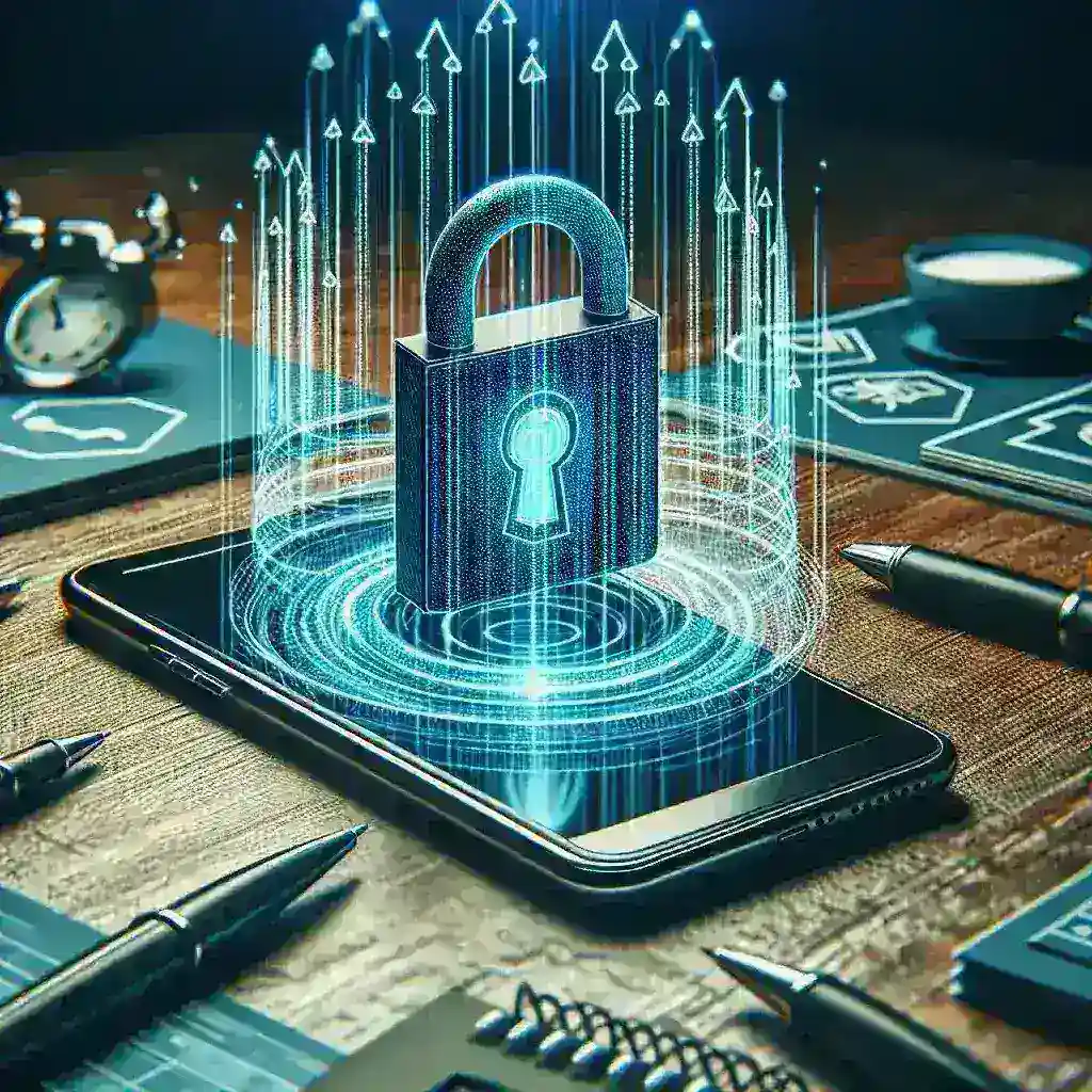 "Verizon Encrypted Voice Mode interface showcasing advanced security features for enterprise clients communication."